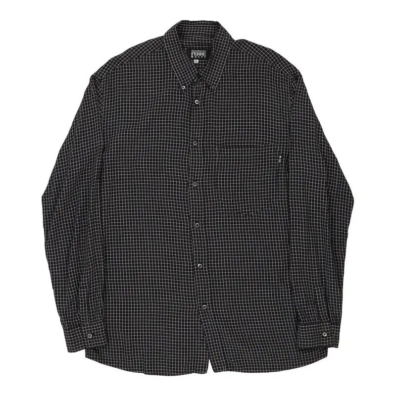 Gianfranco Ferre Jeans Checked Shirt - XL Navy Cotton