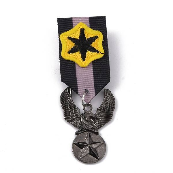 Eagle with Star Zinc Alloy Pendant Lapel Pins