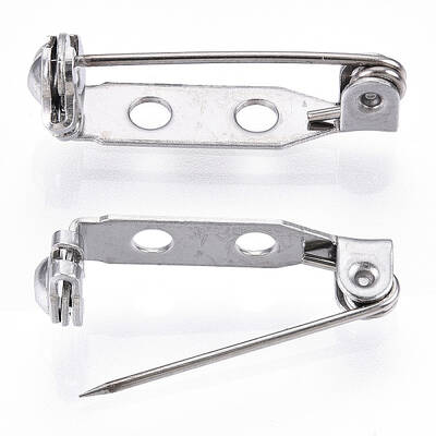 Non-Tarnish 304 Stainless Steel Pin Brooch Back Bar Findings