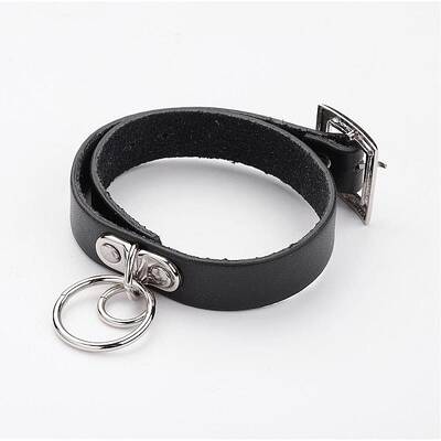 Punk Rock Style Cowhide Leather Choker Necklaces