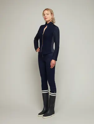 MORAINE | Tailored Zip Jacket | Color: Midnight Blue | Size: S