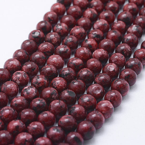 Natural Dyed Sesame Jasper Beads Strands