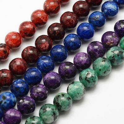 Natural Larvikite Beads Strands