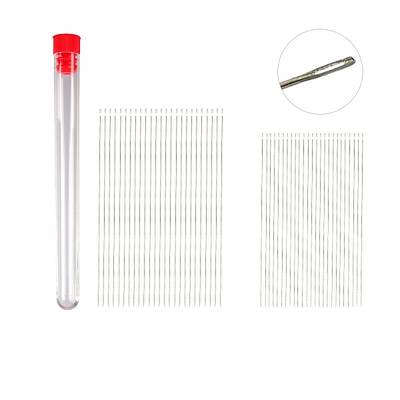 Tarnish Resistant Stainless Steel Big Eye Beading Needles