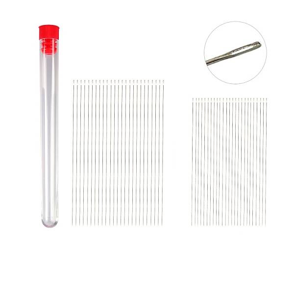 Tarnish Resistant Stainless Steel Big Eye Beading Needles