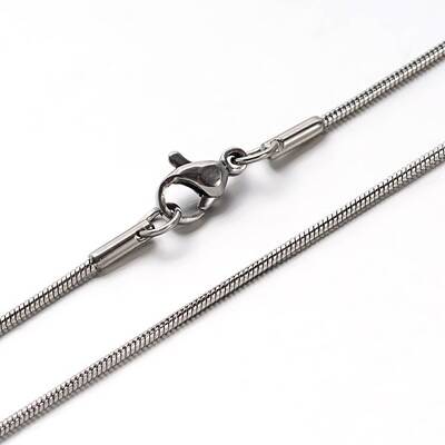 Tarnish Resistant 304 Stainless Steel Snake Chains Necklaces
