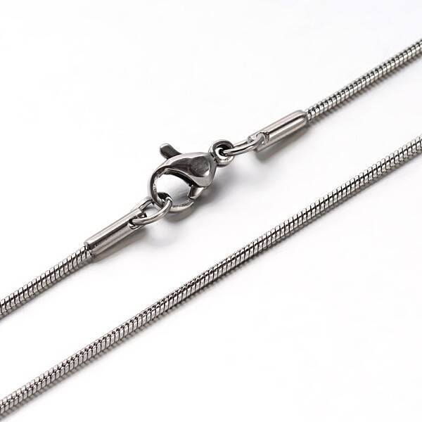 Tarnish Resistant 304 Stainless Steel Snake Chains Necklaces