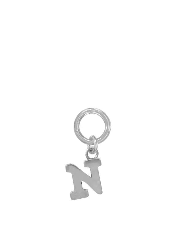 One Love Initial Charms | Metal Color: Silver | Style: N