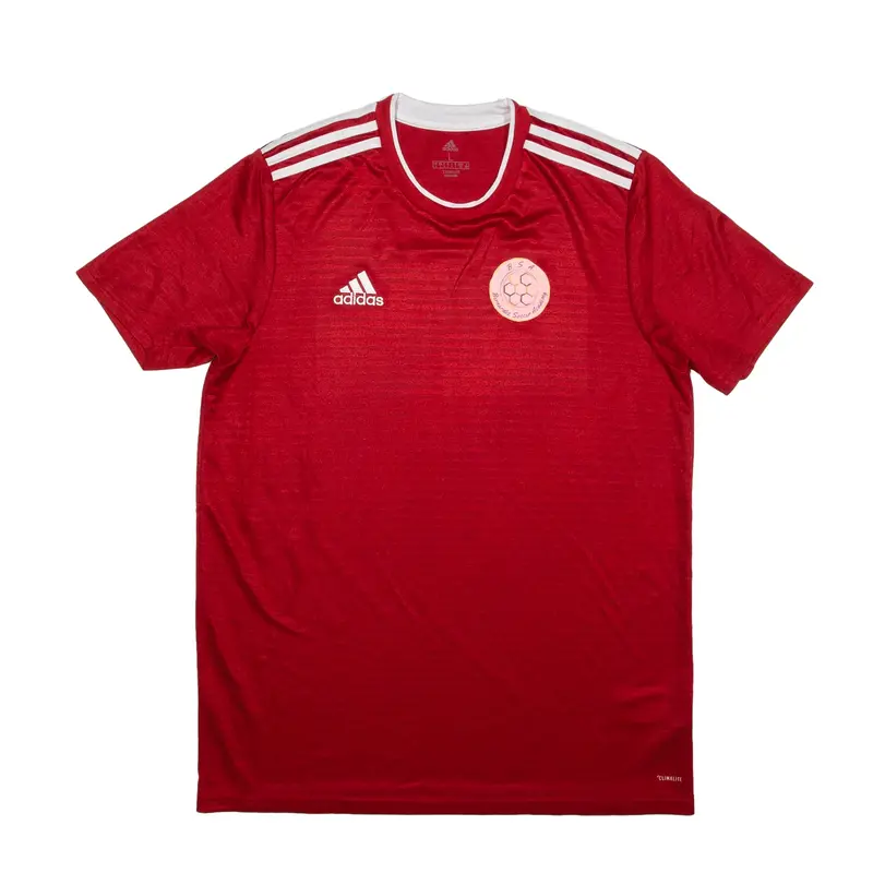 ADIDAS Bernardez Soccer Academy Jersey Red Short Sleeve Mens L