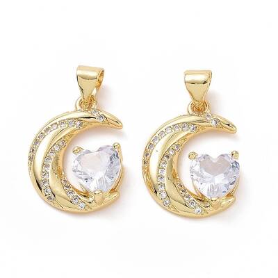 Brass Cubic Zirconia Pendants