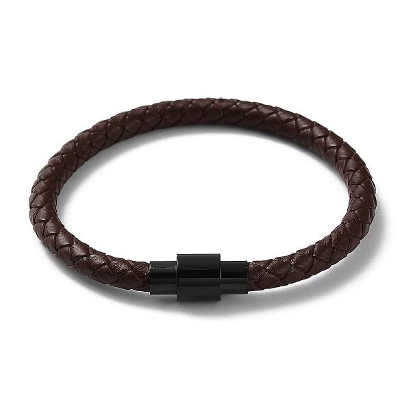 Leather Braided Round Cord Bracelet