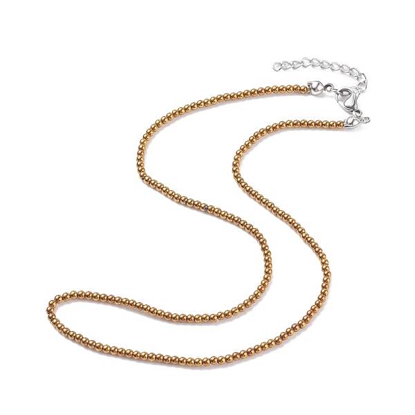 Round Glass Beaded Necklace for Women