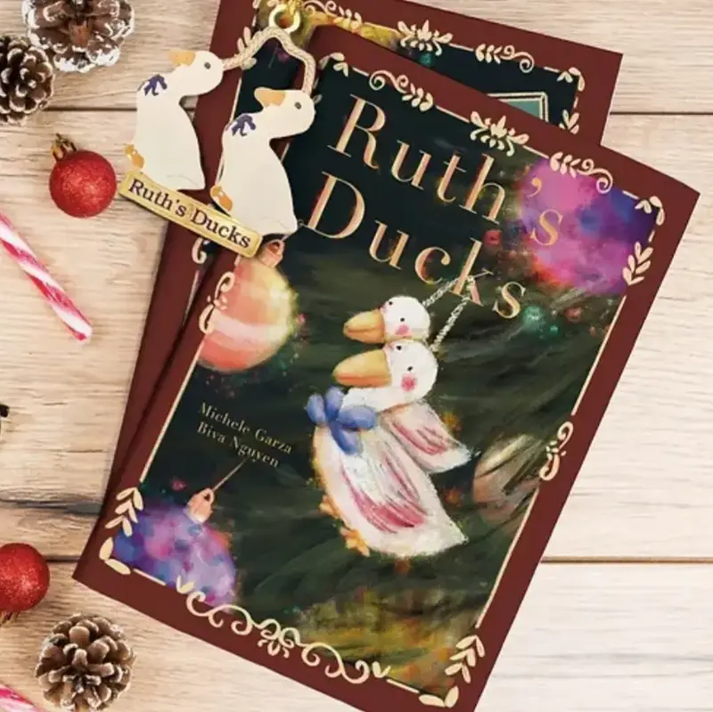 Ruth's Ducks Hardcover Book by Michele Garza: A Poignant Christmas Tale of Gift Giving & Gratitude
