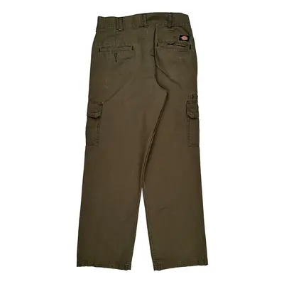 Relaxed Straight Dickies Cargo Trousers - 31? Waist Green Cotton