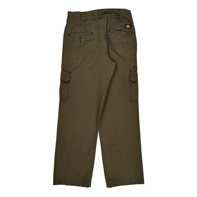 Relaxed Straight Dickies Cargo Trousers - 31? Waist Green Cotton