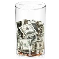 Clear Acrylic Piggy Bank for Adults/Kids, Unopenable Money Box for Cash Coin Saving, Must Break to Open, Transparent Decor De...