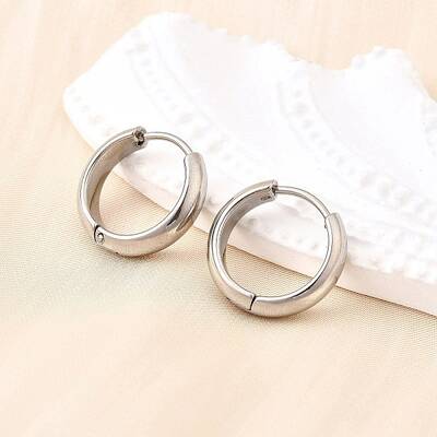 304 Stainless Steel Hoop Earrings