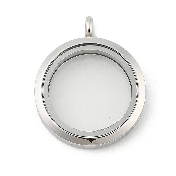 304 Stainless Steel Floating Locket Pendants