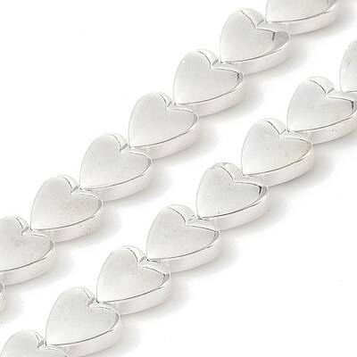 Electroplated Synthetic Non-Magnetic Hematite Beads Strands