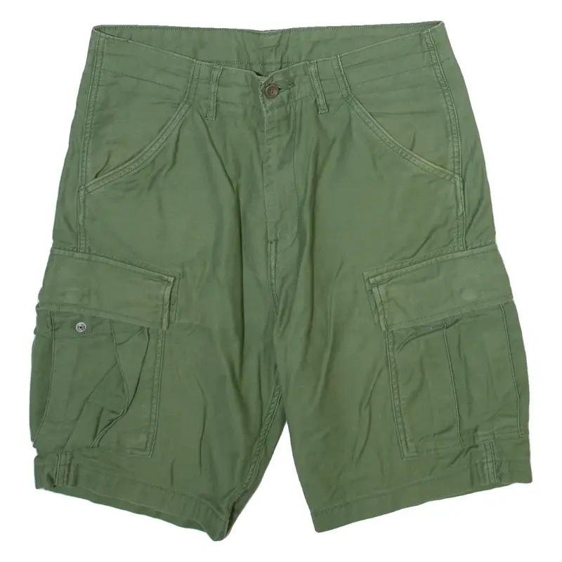 LEVI'S Mens Cargo Shorts Green M W31