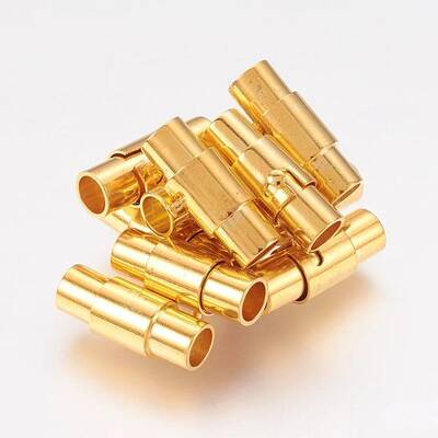 Brass Locking Tube Magnetic Clasps