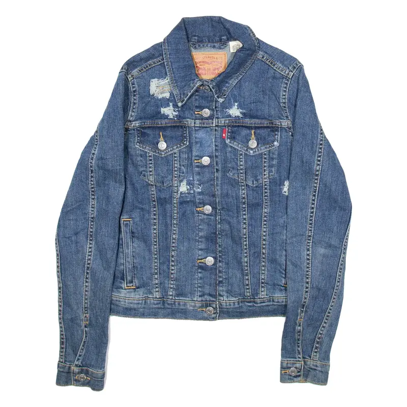 LEVI'S Womens Denim Jacket Blue S