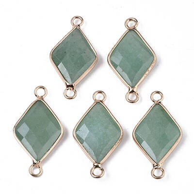 Natural Green Aventurine Links Connectors