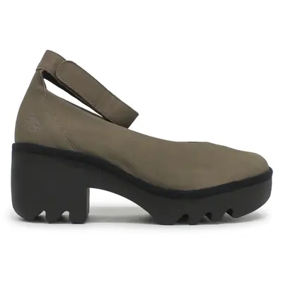 Fly London TIRY497FLY Mousse Leather Women's Comfort Shoes - Khaki - Size:US 9-9.5 Women