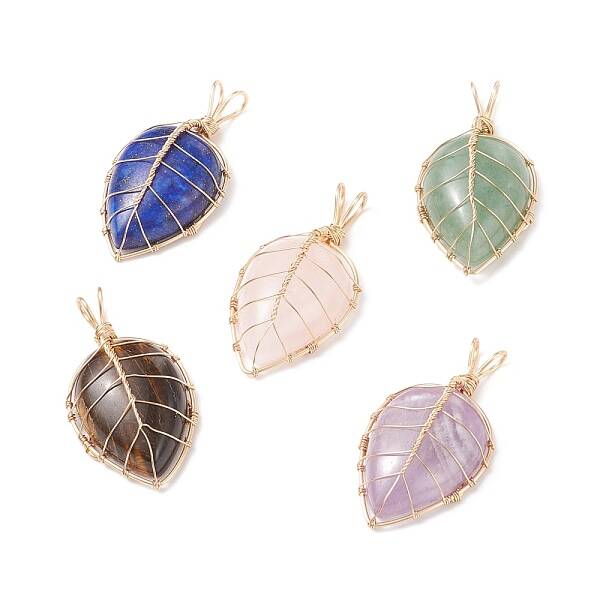 Natural Mixed Stone Pendants