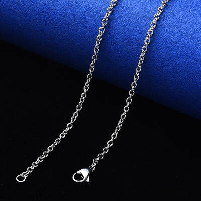Non-Tarnish 304 Stainless Steel Cable Chain Necklace