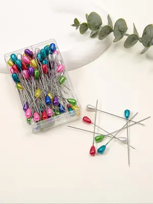 Pear Shaped Pins, Mixed Color DIY Jewelry Making Accessories, Easy To Use and Durable Sewing Accessories for Women & Girls