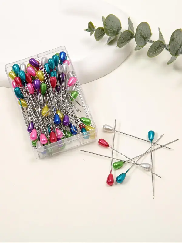 Pear Shaped Pins, Mixed Color DIY Jewelry Making Accessories, Easy To Use and Durable Sewing Accessories for Women & Girls