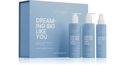 ICONIQUE Professional DREAMING BIG LIKE YOU Volume Set: Shampoo 250 ml, Conditioner 250 ml, Spray 150 ml