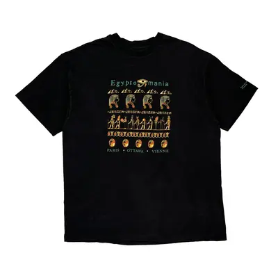 Single Stitch Egyptomania Hanes Graphic T-Shirt - XL Black Cotton