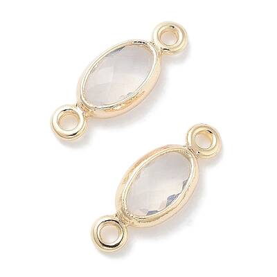 Brass Glass Connector Charms