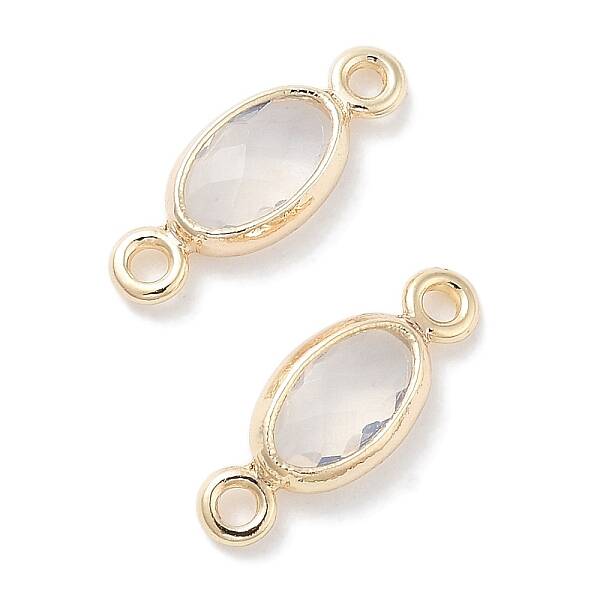 Brass Glass Connector Charms