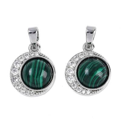 Brass Cubic Zirconia Pendants