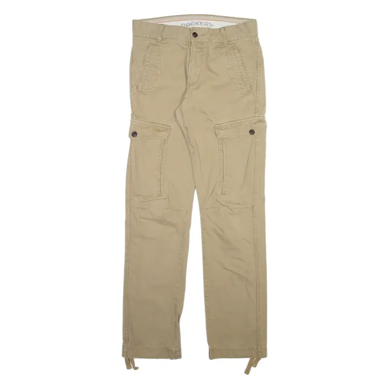 DOCKERS Cargo Mens Trousers Beige Regular Straight W31 L34
