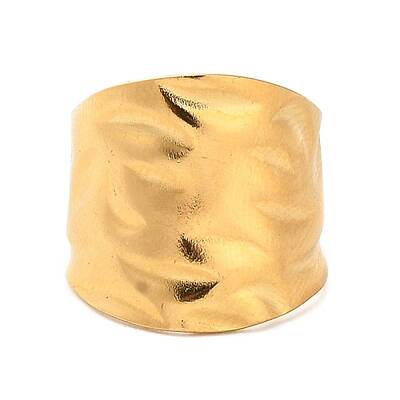 Ion Plating(IP) 304 Stainless Steel Open Cuff Ring