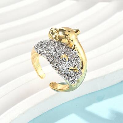 Brass Micro Pave Cubic Zirconia Rings