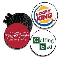 Golf Ball Marker with Hat Clip, 3 Counts Golf Ball Marker, Golf Accessories for Men, Funny Golf Gifts, Golf Gadgets, Christma...