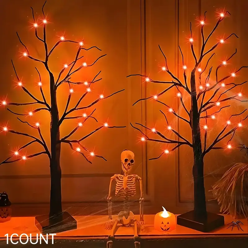 Tree Shaped Night Light, 1 Count/2 Counts Creative USB Powered Decorative Light for Home Party Wedding Festival, Fall Decor, ...