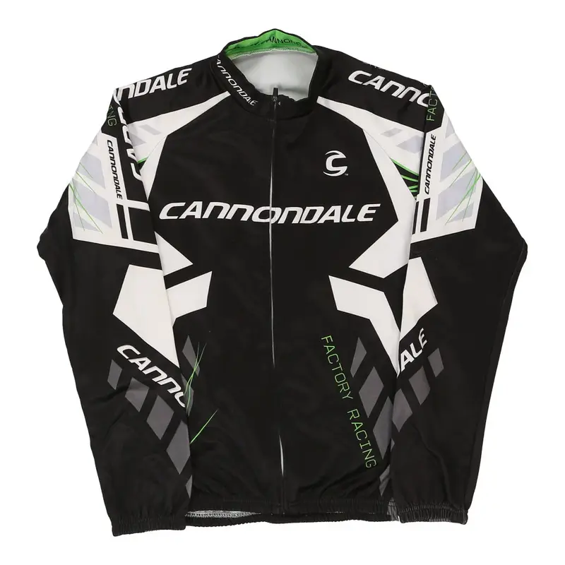 Cannondale Spellout Zip Up - Small Black Polyester