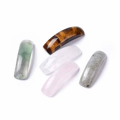 Natural Mixed Gemstone Connector Charms