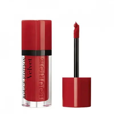 Bourjois, Red Edition Velvet, Dimethicone, Matte, Liquid Lipstick, 01, Personne Ne Rouge, 7.7 ml