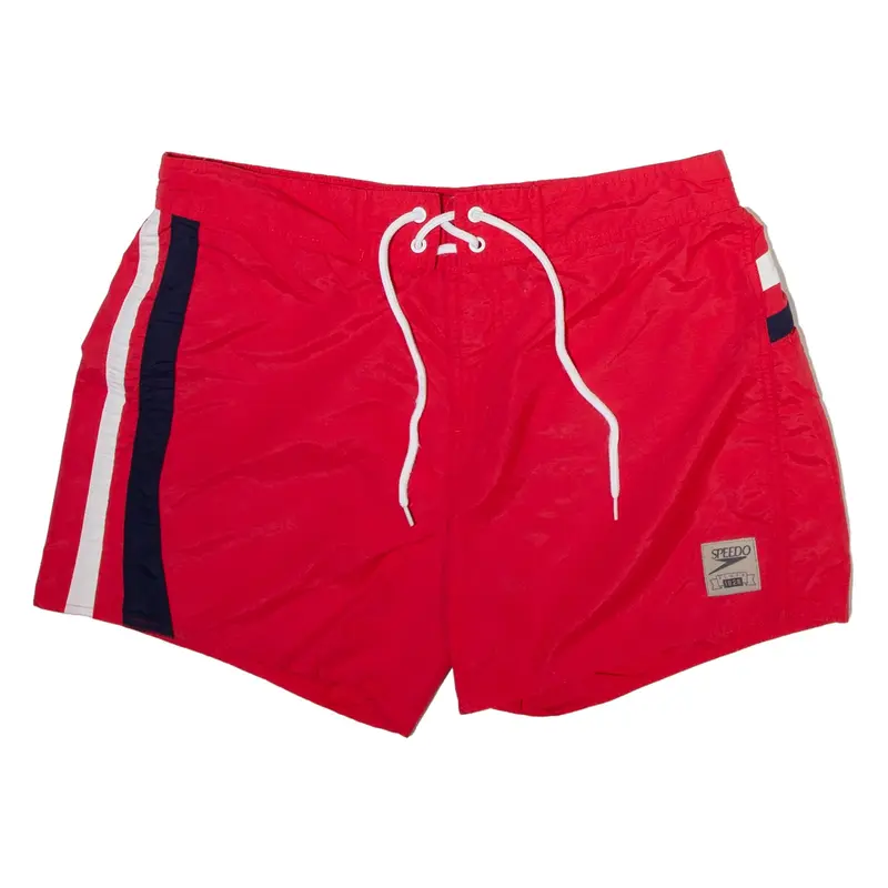 SPEEDO Mens Swimming Shorts Red XL W32
