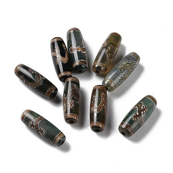 Tibetan Style dZi Beads