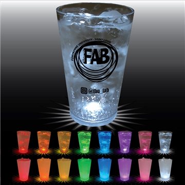 50 Promotional 16 oz Single Light Pint - Plastic - LED Light-Up & ...