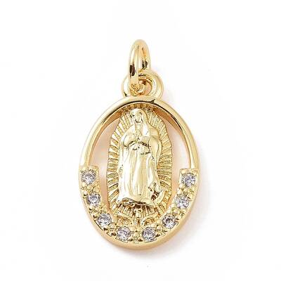 Brass Micro Pave Cubic Zirconia Pendants