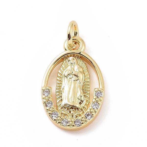 Brass Micro Pave Cubic Zirconia Pendants